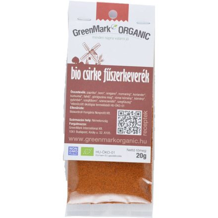 Bio Csirke fűszerkeverék 20 g GreenMark