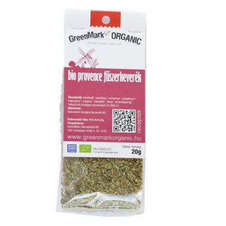 Bio Provence fűszerkeverék 20 g GreenMark