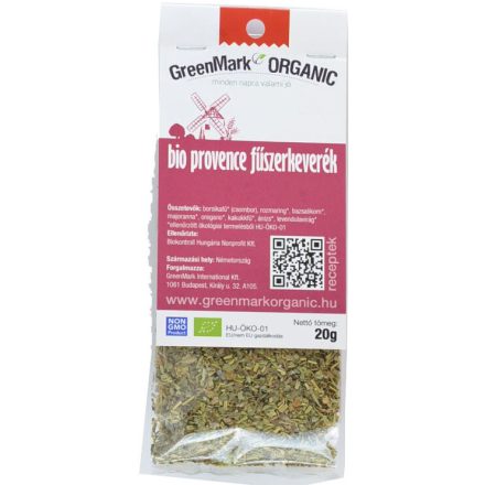 Bio Provance fűszerkeverék 20 g GreenMark
