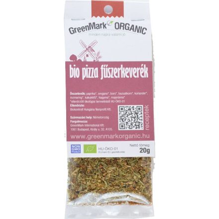 Bio Pizza fűszerkeverék 20 g GreenMark