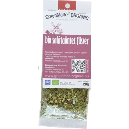 Bio Salátaöntet fűszer 20 g GreenMark
