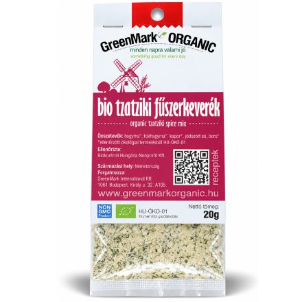 Bio Tzatziki fűszerkeverék 20 g GreenMark