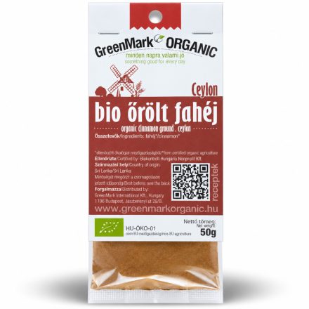 Bio Fahéj Ceylon őrölt 50 g GreenMark