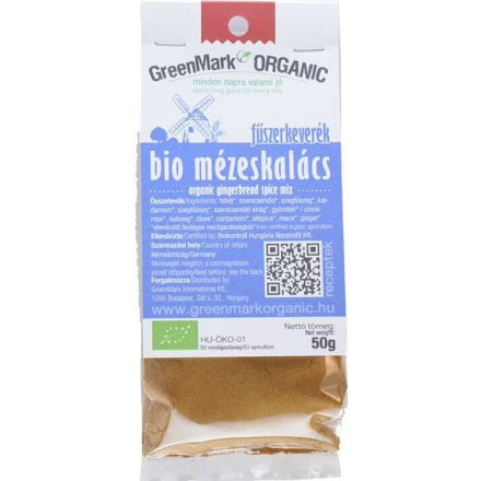 Bio Mézeskalács fűszerkeverék 50 g GreenMark