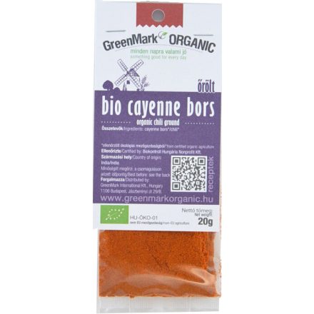Bio Cayenne bors őrölt 20 g GreenMark
