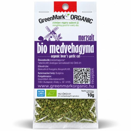 Bio Medvehagyma morzsolt 10 g GreenMark