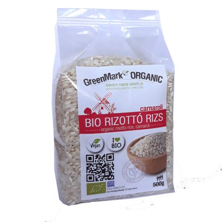 Bio Rizottó rizs, fehér 500 g GreenMark