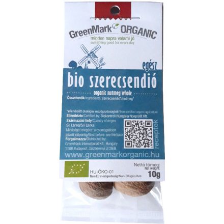 Bio Szerecsendió egész 10 g GreenMark