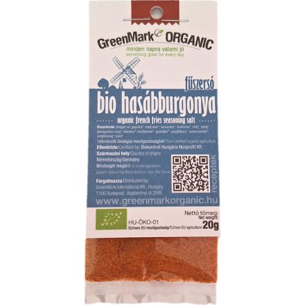 Bio Hasábburgonya fűszersó 20 g GreenMark