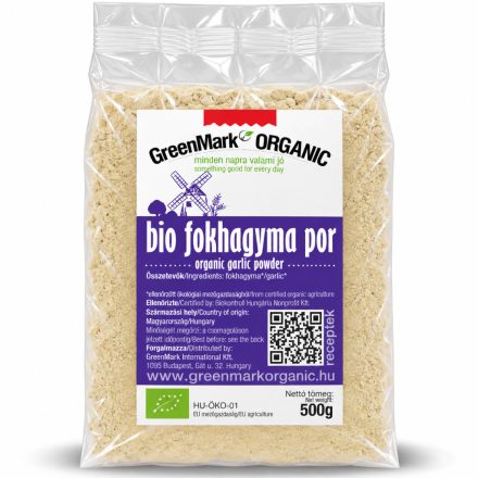 Bio Fokhagyma por 500 g GreenMark XXL