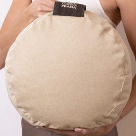   Kerek Premium Tönkölyhéj ülőpárna 36x12 cm + Bombay Collection huzat - Beige