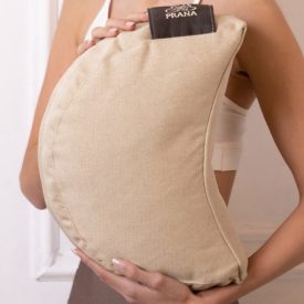   Félhold Premium Tönkölyhéj ülőpárna 36x23x12 cm + Bombay Collection huzat - Beige