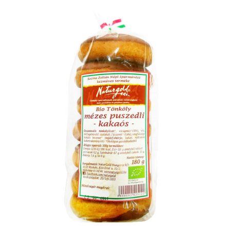 Bio tönköly mézes puszedli kakaós 180 g Naturgold