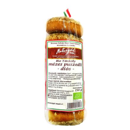 Bio tönköly mézes puszedli diós 150 g Naturgold