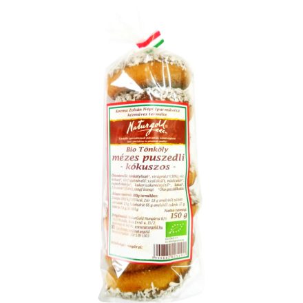 Bio tönköly mézes puszedli kókuszos 150 g Naturgold