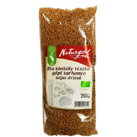 Bio tönköly tészta gépi tarhonya TELJES őrlésű 250 g Naturgold