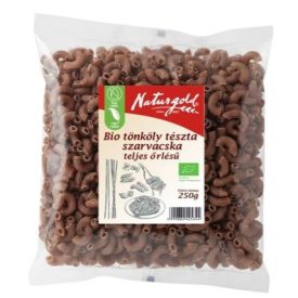   Bio tönköly tészta szarvacska TELJES őrlésű 250 g Naturgold