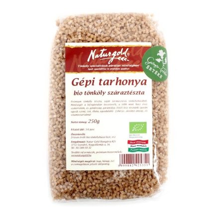 Bio tönköly tészta gépi tarhonya 250 g Naturgold