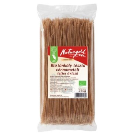 Bio tönköly tészta cérnametélt TELJES őrlésű 250 g Naturgold