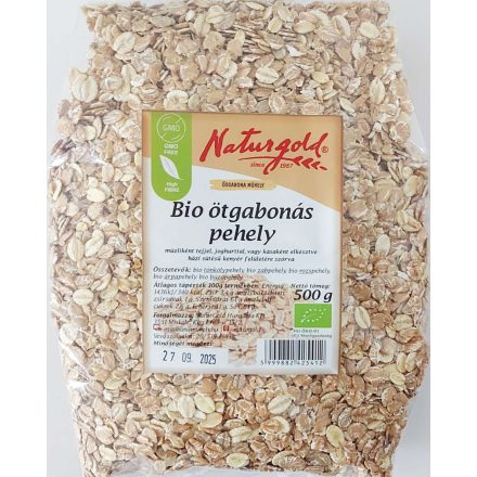 Bio ötgabonás pehely 500 g  Naturgold