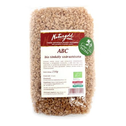 Bio tönköly tészta ABC 250 g Naturgold