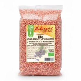   Bio puffasztott aranyköles feketeribizlis köntösben 100 g Naturgold