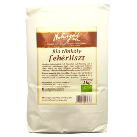 Bio tönköly fehér liszt TBL 70 1 kg  Naturgold