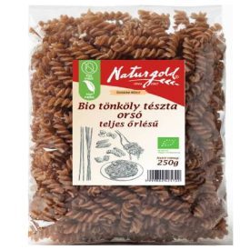 Bio tönköly tészta orsó TELJES őrlésű 250 g Naturgold
