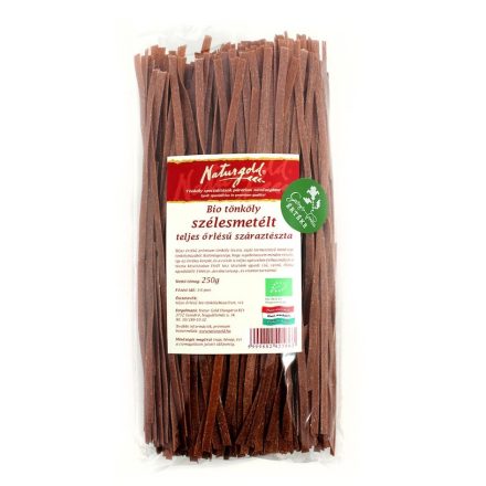 Bio tönköly tészta szélesmetélt TELJES őrlésű 250 g Naturgold