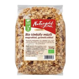   Bio tönköly müzli magvakkal, gyümölcsökkel 500 g   Naturgold