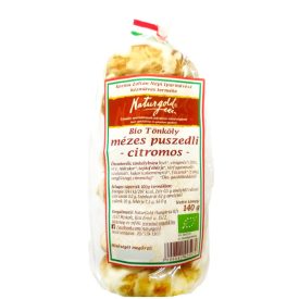 Bio tönköly mézes puszedli citromos 140 g Naturgold
