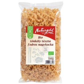 Bio tönköly tészta fodros nagykocka 500 g Naturgold
