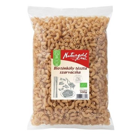 Bio tönköly tészta szarvacska 500 g Naturgold