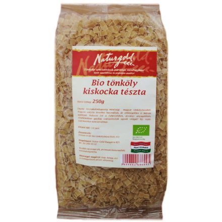 Bio tönköly tészta kiskocka 250 g Naturgold