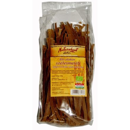 Bio alakor ősbúza tészta szélesmetélt TELJES őrlésű 250 g  Naturgold