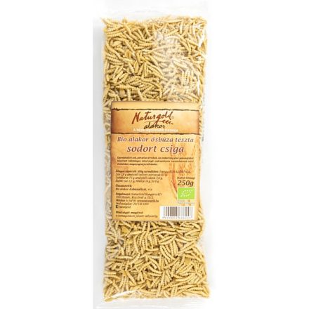 Bio alakor ősbúza tészta csiga 250 g  Naturgold