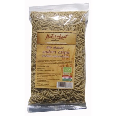Bio alakor ősbúza tészta csiga 250 g  Naturgold