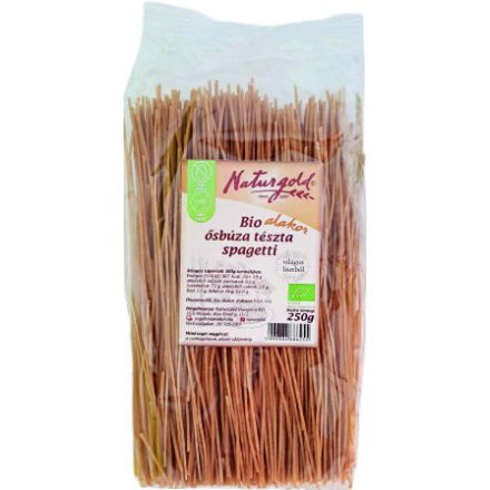 Bio alakor ősbúza tészta spagetti 250 g Naturgold