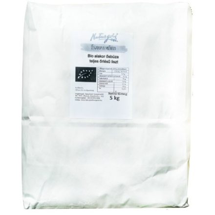 Bio alakor ősbúza TELJES őrlésű liszt 5 kg Naturgold XXL