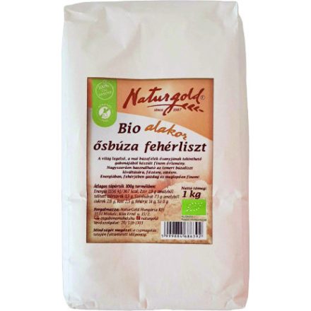 Bio alakor ősbúza fehérliszt 1 kg  Naturgold
