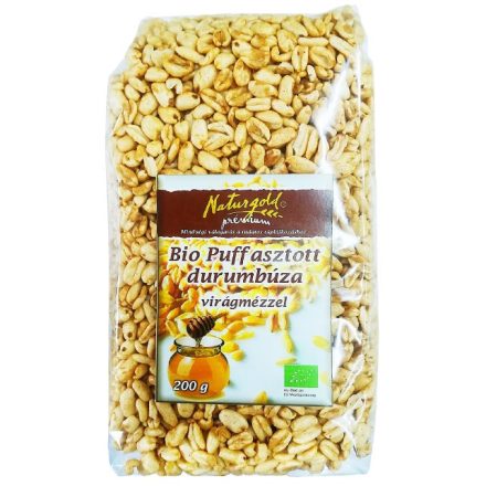 Bio puffasztott durum virágmézzel 200 g  Naturgold