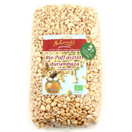 Bio puffasztott durum virágmézzel 200 g  Naturgold