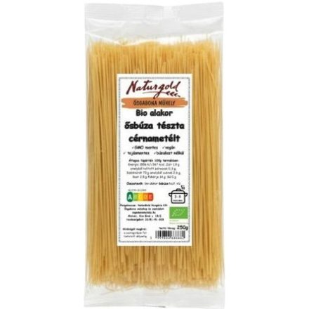 Bio alakor ősbúza tészta cérnametélt 250 g Naturgold