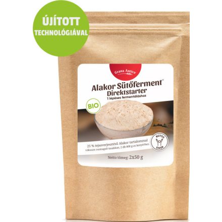 Bio alakor sütőferment közvetlen felhasználásra 2x50 g Naturgold