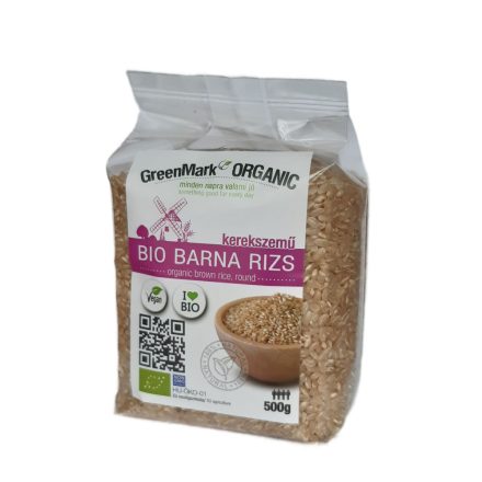 Bio Rizs Barna kerekszemű 500 g GreenMark