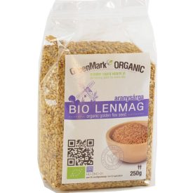 Bio Lenmag aranysárga 250 g GreenMark