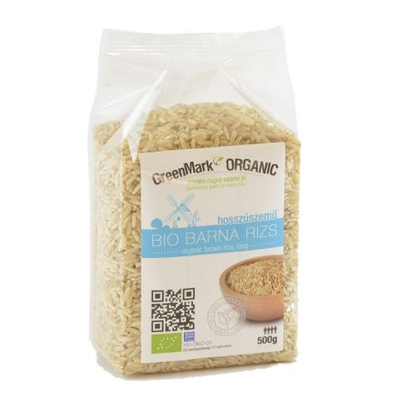 Bio Rizs Barna hosszúszemű 500 g GreenMark