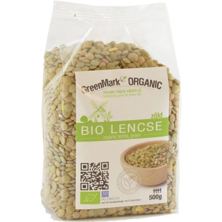 Bio Lencse zöld 500 g GreenMark