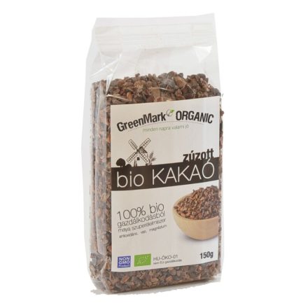 Bio Kakaóbab pörkölt, zúzott 150 g GreenMark