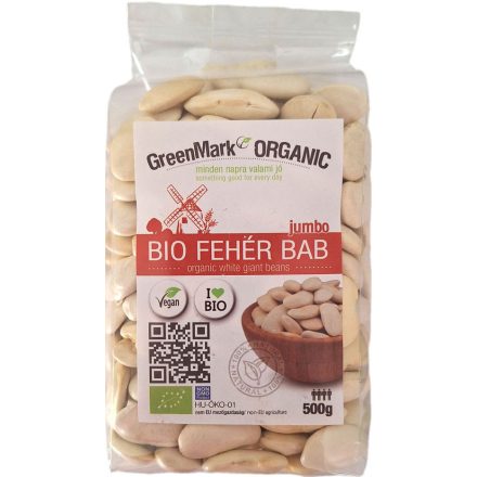 Bio Fehér bab jumbo 500 g GreenMark